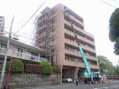 鹿児島県鹿児島市武之橋一側足場