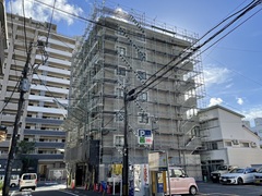 鹿児島県鹿児島市　くさび緊結式足場工事②