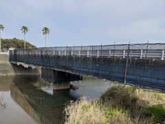 鹿児島県阿久根市浜田橋　吊足場工事
